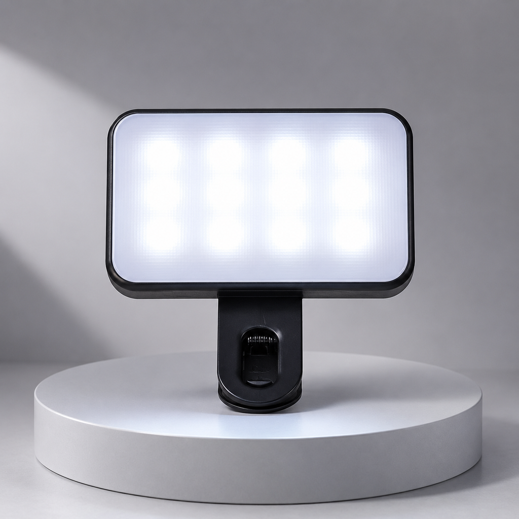 Luz LED Portátil para Selfies y Creación de Contenido
