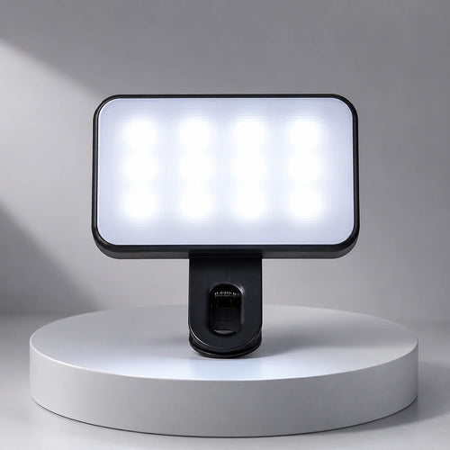 Mini Luz LED Recargable | 3 Niveles de Brillo | Ideal para Selfies, TikTok, Streaming, Videollamadas y Fotografía