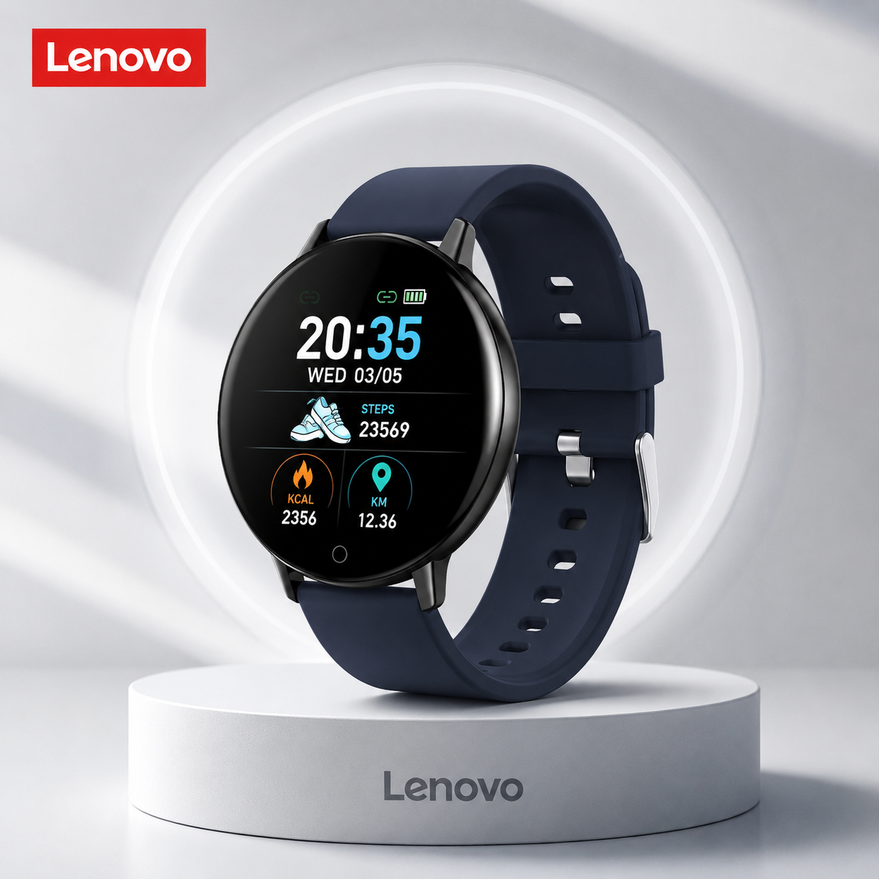 Smartwatch Lenovo Multifuncional Bluetooth
