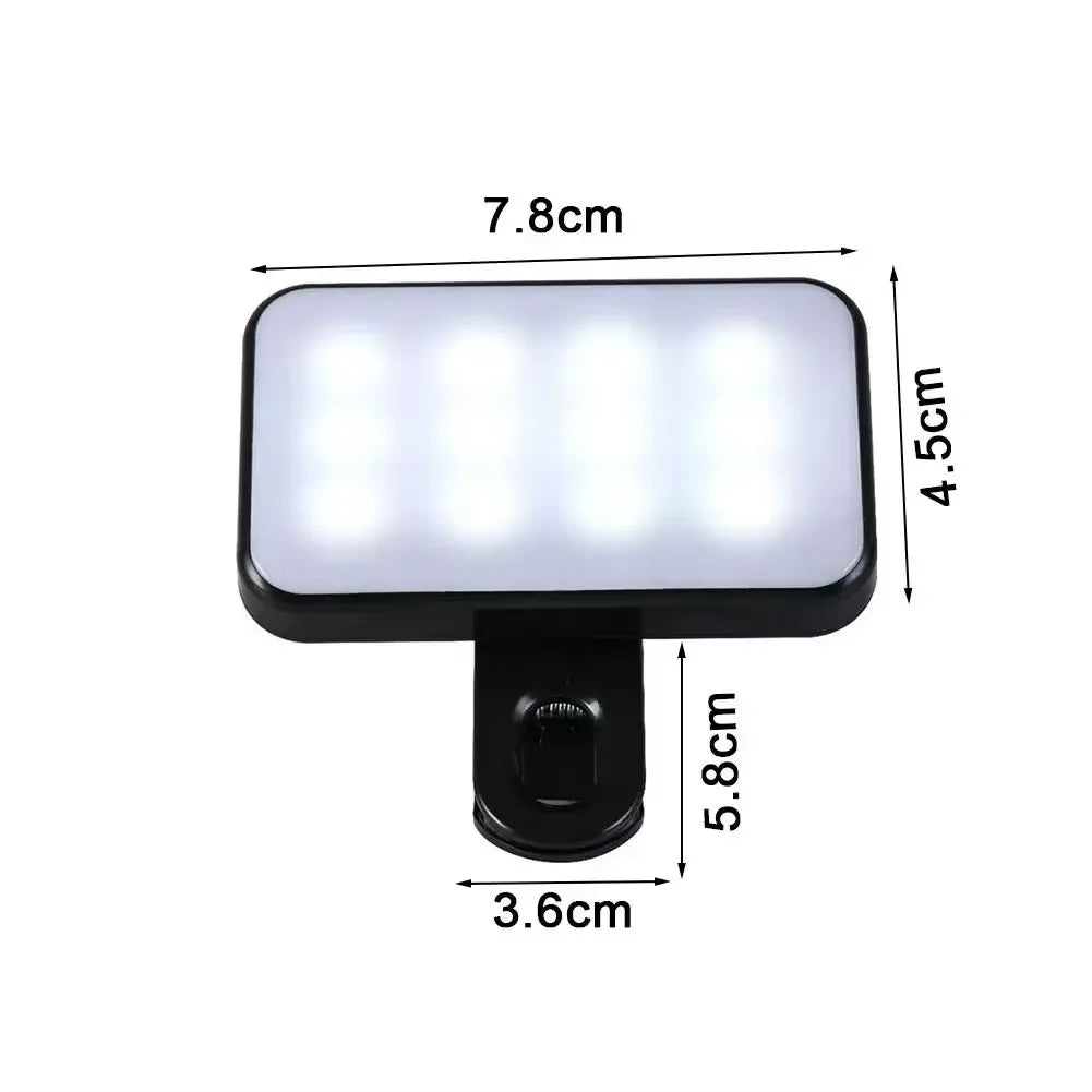 Luz LED Portátil para Selfies y Creación de Contenido