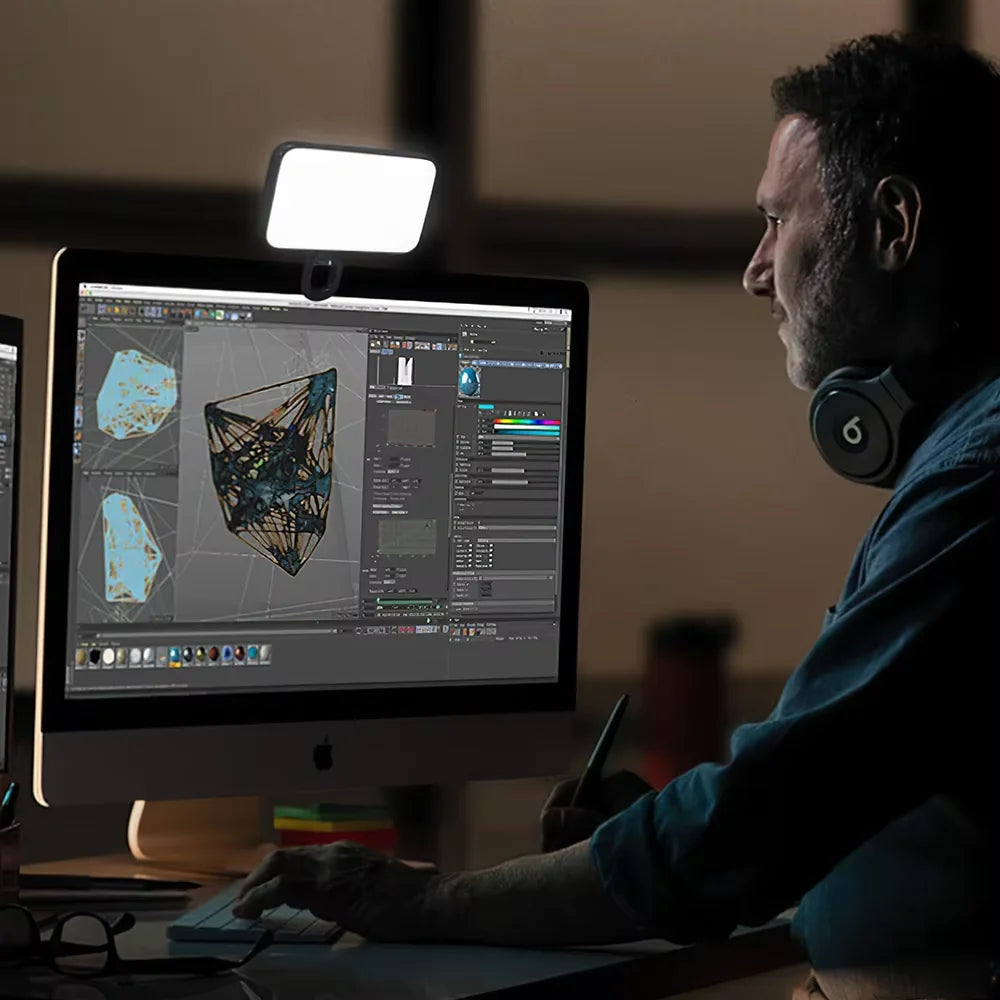 Luz LED Portátil para Selfies y Creación de Contenido