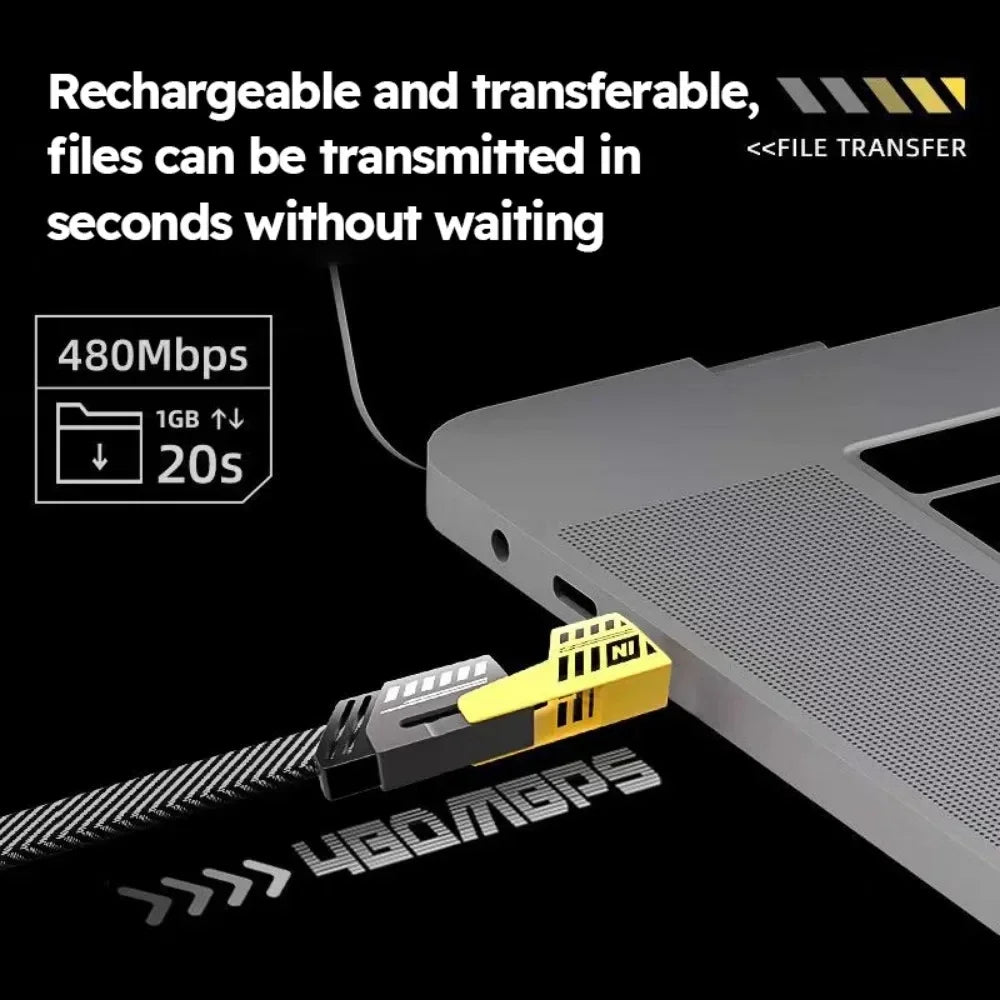 Cable de Carga Rápida 4 en 1 PD 65W – Nylon Trenzado Reforzado