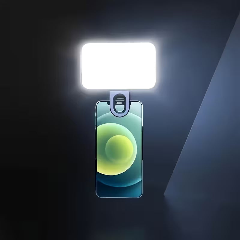 Mini Luz LED Recargable | 3 Niveles de Brillo | Ideal para Selfies, TikTok, Streaming, Videollamadas y Fotografía